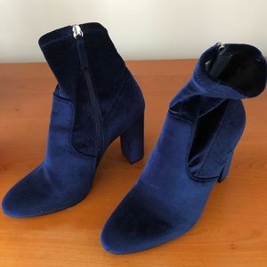 Blue Velvet Steve Madden Boots